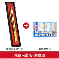 Чистая медная ручка+диаграмма кровяной крови