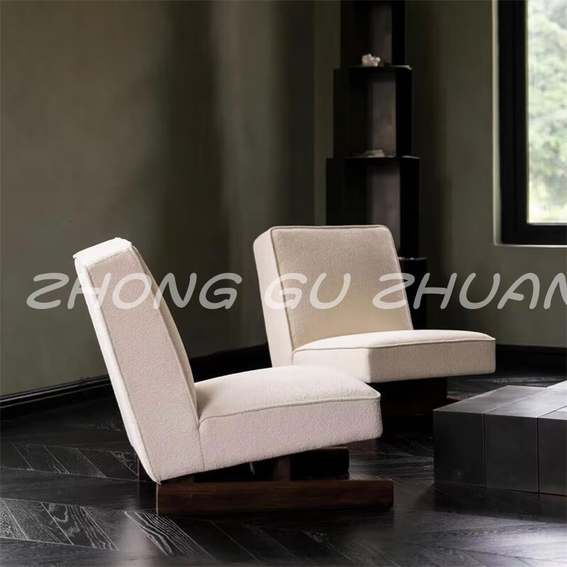 Used Single Solid Wood Sofa Chair Hotel Model Room Small Apartment Living Room Balcony Lazy Chair Fabric Leisure Chair Used Single Solid Wood Sofa Chair Hotel Model Room Small Apartment Living Room Balcony Lazy Chair Fabric Leisure Chair