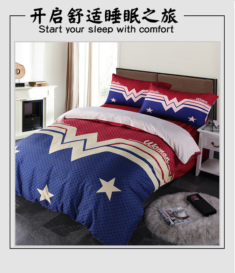 Wonder Woman Duvet/Quilt Cover Bedding Set Twin Full Queen King Size Bed New eBay