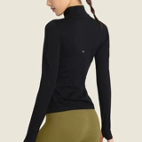 Спортивная куртка, удерживающий тепло лонгслив для спортзала для йоги, в обтяжку, для бега