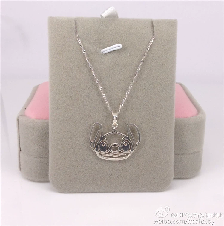 Bibi Jewelry-Sterling Silver Hollow Stitch Head Necklace Stitch Vòng đeo tay tùy chỉnh cá nhân - Vòng chân