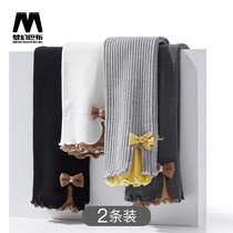 (2 dress) girls leggings spring and autumn thin wear Princess foreign atmosphere ankle-length pants children color pants