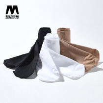 (Anti-twist) childrens dance socks spring and autumn thin skin color pantyhose girls white dancing non-slip leggings socks