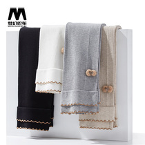 Girls leggings Spring and Autumn Thin Children High-bomb Black Pants Middle-aged Childrens Baby Bow ankle-length pants