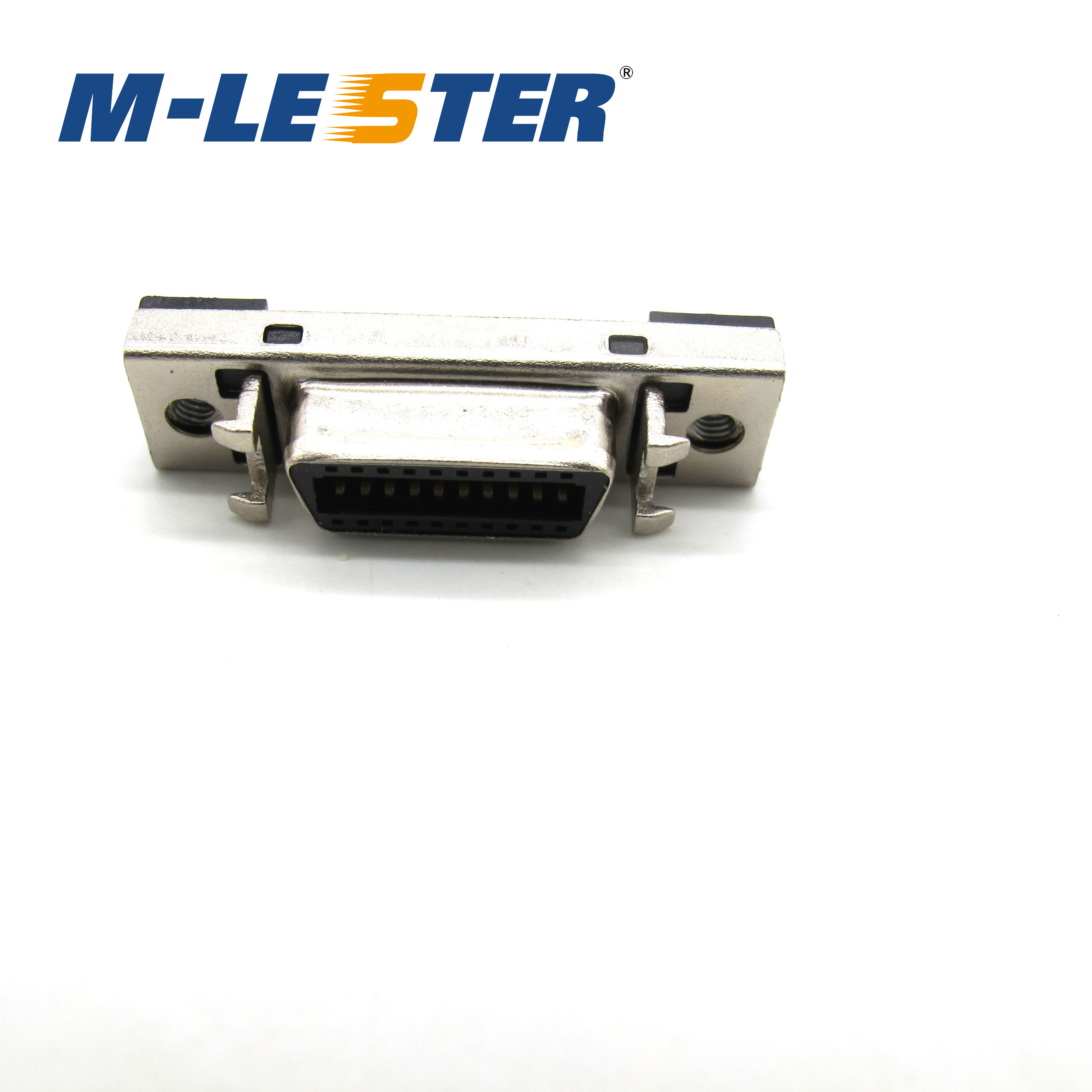 Meng Leitsut SCSI Connector 20PIN1 straight insertion 180 degrees CN type 20 core female seat welded plate type connector