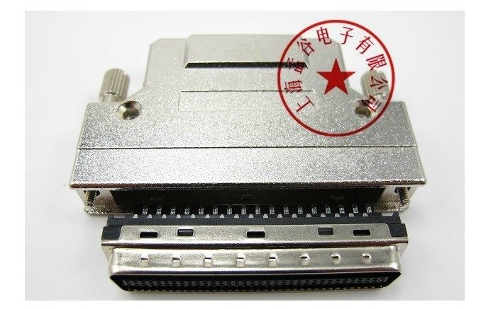 Menglesite SCSI68 wire bonding head Iron shell screw shrapnel CN type 68PIN male SCSI connector