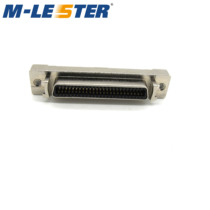 Menglisite SCSI connector connector 50PIN 180 degree CN type 50 core female seat welded plate socket