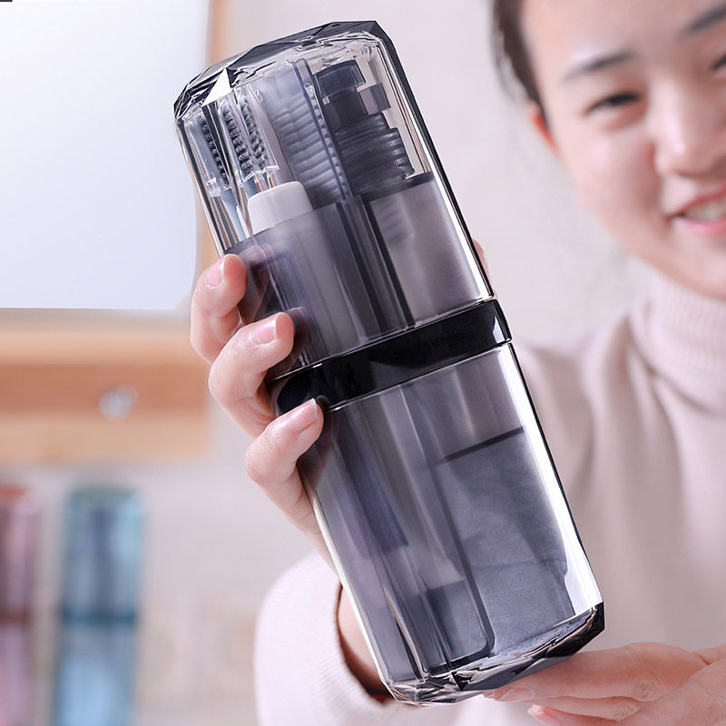 Travel Wash Cup Portable Suit Toothbrush Case Travel Outdoor Waterproof Containing Bag Tourist Supplies Split Bottle Female