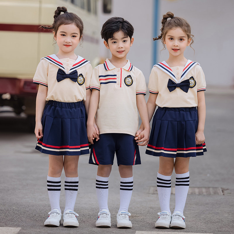 Kindergarten garden uniform summer dress graduation uniform college suit primary school uniform school uniform summer sports style children's class uniform