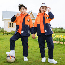 Elementary School Uniforms Suit Kindergarten Garden Clothes Spring Autumn Clothes Autumn Winter Clothing Childrens Class Clothes Autumn Submachine Clothing Three Sets