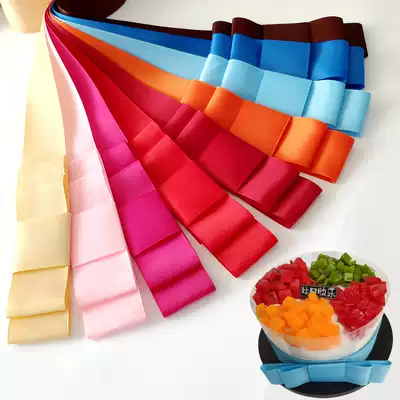 Weifang Baiyi craft gift Decoration ribbon bow cake edge decoration gift box packaging ribbon flower knot customized self-adhesive