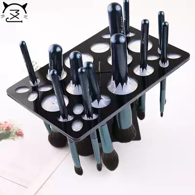 Meow Xiaoqi makeup brush drying brush rack washing rack makeup tool rack Makeup brush storage shelf Anti-fried hair beauty tools