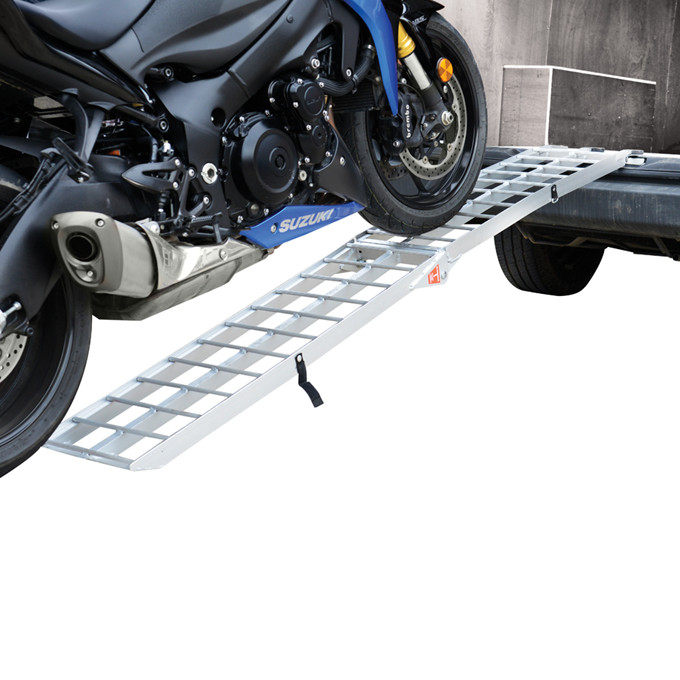 Motorcycle aluminum alloy loading trailer transport loading load load slope slope stairs step up the car climb stepper