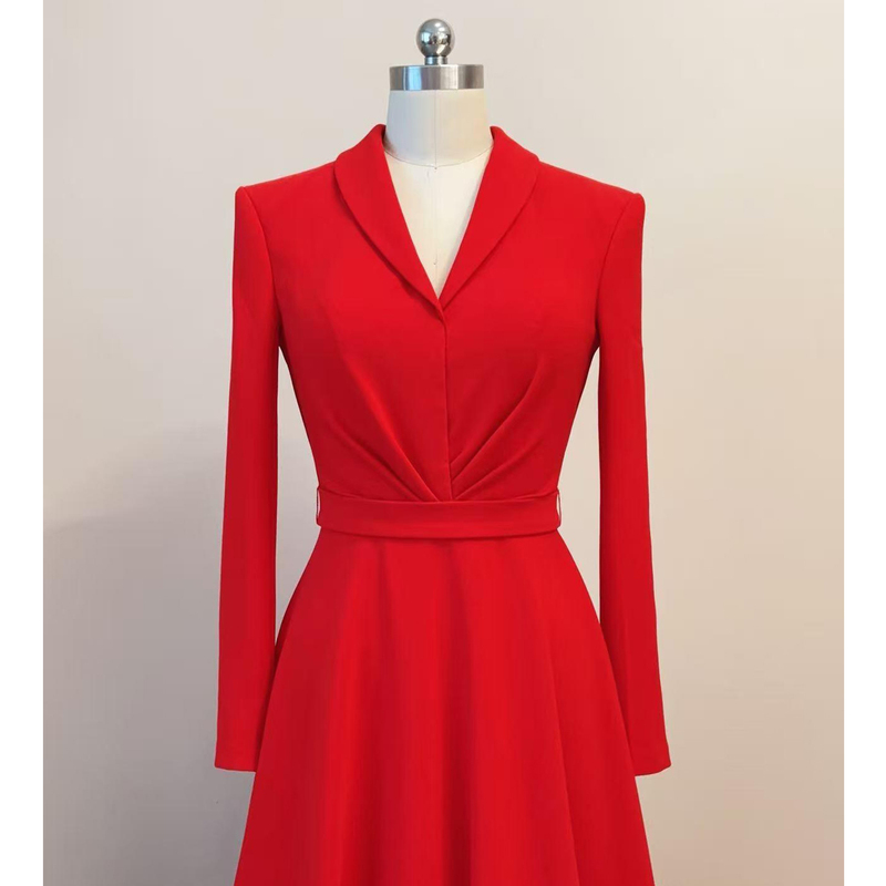 Hostess Dress for Women 2026 New Style, Dignified, Elegant, High-End, Light Luxury, Niche Ethnic Vocal Performance Attire