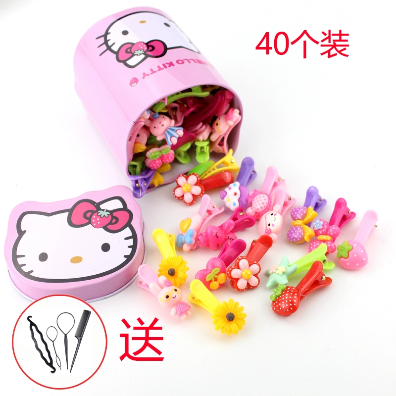 Cô gái kẹp tóc phụ kiện tóc trẻ em đầu dây tóc kẹp tóc em bé clip cô bé không làm tổn thương tóc - Phụ kiện tóc kẹp tóc