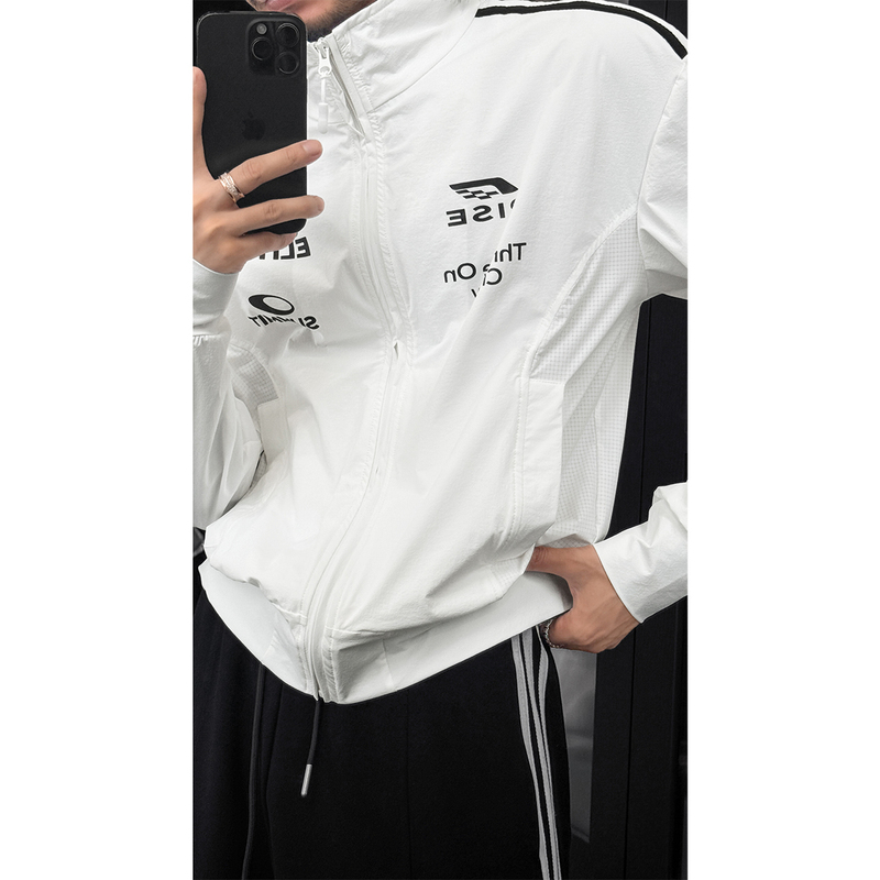 Longtao 2026 Summer New Product American-Style Sports Striped Design Versatile Loose Long-Sleeve Sun-Protective Thin Jacket