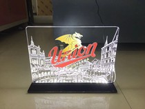 Can be customized monochrome colorful multi-color desktop desktop movable creative laser engraving crystal light box table card