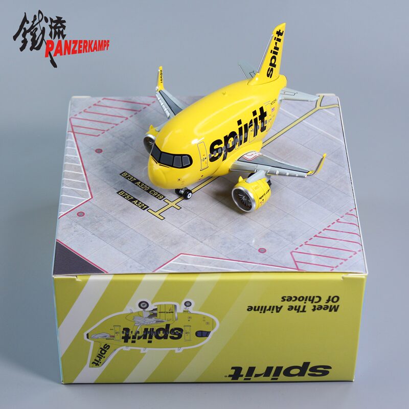 Tieliu 70102Pp American Spirit Airlines A321Neo Q Version Series Egg Plane Alloy Finished Model