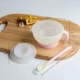 [Новый продукт] Pink Bowl 300 мл+розовая ложка+всасывающая чашка+крышка чаши (Jubinala)