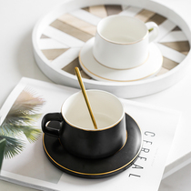 Ceramic coffee mug European small luxury home elegant living room upscale office afternoon tea set cup set