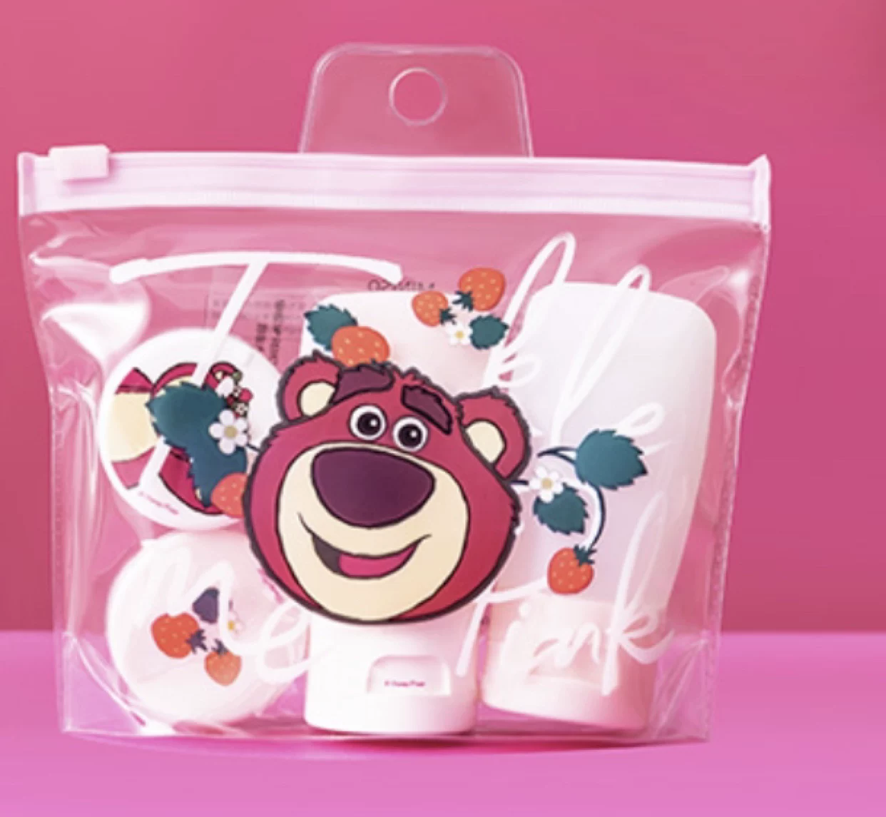 Набор хранение и наклеек (Miniso) strawberry — стекло 190 мл, посуда и канцелярия