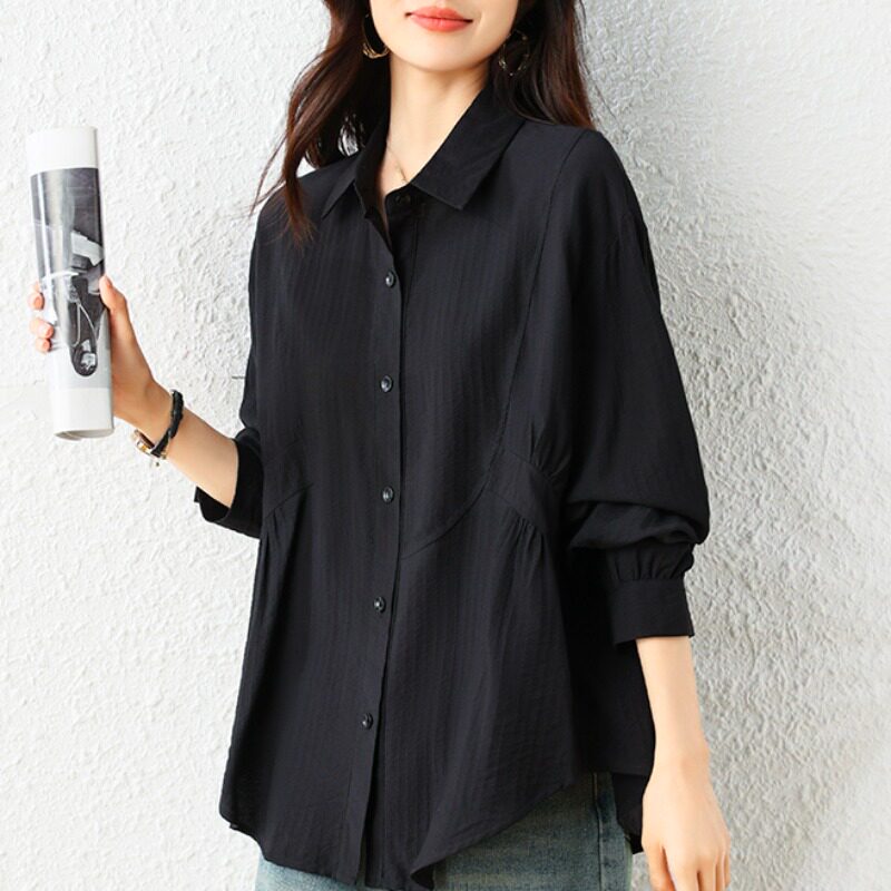 Cieteaser Brand Discount 2026 New Style Lapel Shirt for Women, Autumn Fashionable Versatile Women's Polo Collar Shirt
