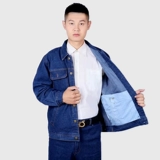 Джинсовый зимний комплект для работы, защита от ожогов