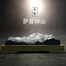 Dongguan handmade cement gypsum snow mountain model ornaments incense stone ornament Tibetan Sapp sacred mountain model