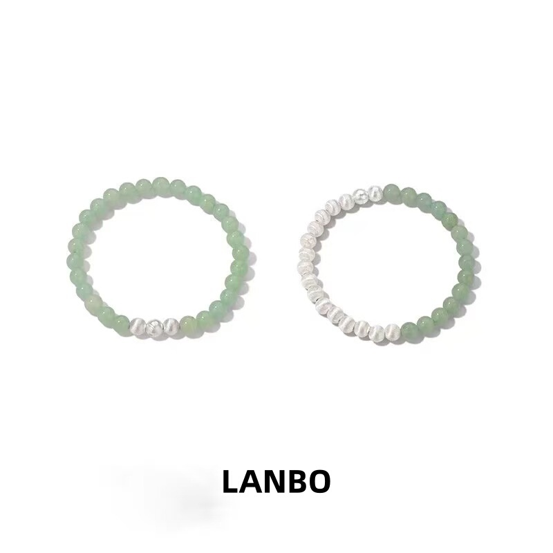 Lanbo Aventurine Wire-Wrapped Beaded Bracelet for Women, Vintage Style, High-End, Exquisite Hand Jewelry, Versatile Bracelet Lanbo Aventurine Wire-Wrapped Beaded Bracelet for Women, Vintage Style, High-End, Exquisite Hand Jewelry, Versatile Bracelet