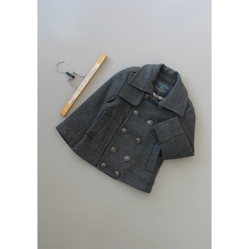 Mann Y453-602] SPECIAL CABINET BRAND 589 WOOL CHILDREN CLOTHING CLIP COTTON Son Coat 1 05KG