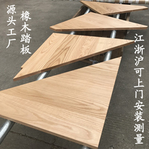 Red oak board wood table wood pedal processing solid wood stairs stepping board cabinet door and window counter board