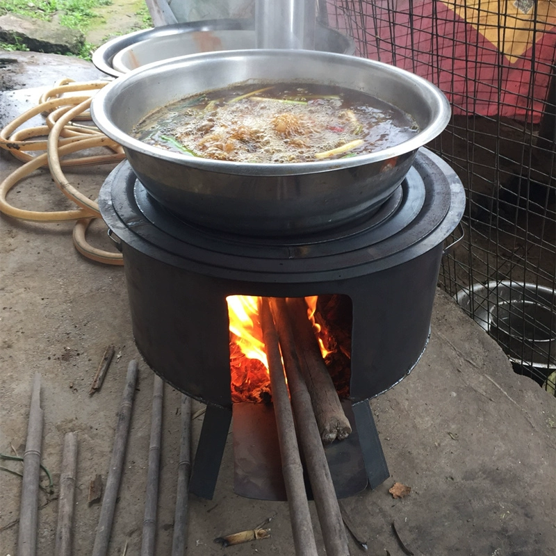 Bếp củi ngoài trời bếp lò lớn hộ gia đình thép tấm thép cổ điển bếp lò nhỏ bếp sắt nhỏ sưởi ấm dế hoang dày - Bếp lò / bộ đồ ăn / đồ nướng dã ngoại
