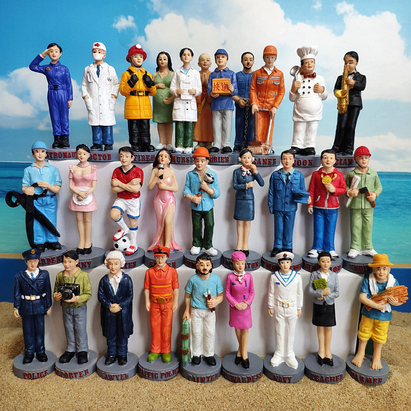 25 Professional Character Sets, Ten Sets of Five Sand Sets, Psychological Sand Table Toys, Games, European-Style Resin Living Room Ornaments