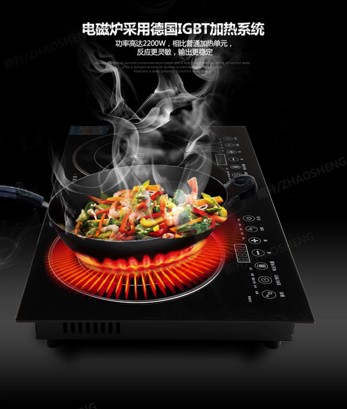 ZHAOZHENG / Zhaosheng DX1 nhúng máy tính để bàn đôi bếp điện cảm ứng bếp điện đôi bếp đôi đầu đôi mắt - Bếp cảm ứng bếp bosch puc631bb2e