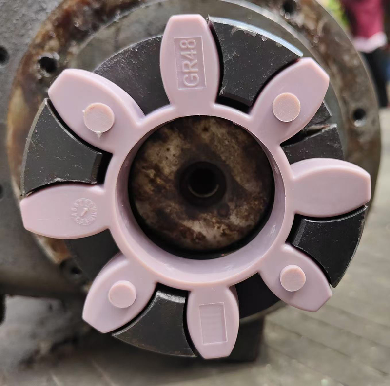 Gr Air Compressor Imported Coupling Shaft Buffer Rubber Plum Blossom Purple Star-Shaped Octagonal Elastic Polyurethane 90 Gasket 48