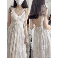 Летнее белое кружевное платье для путешествий, 2023, изысканный стиль