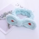 Net rửa mặt màu đỏ headband nữ Hàn Quốc đơn giản mặt nạ trang điểm headband ngọt ngào Sen nữ mũ nón dễ thương tóc hoop - Phụ kiện tóc