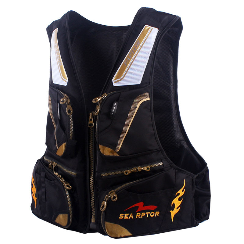 Life jacket Adult professional marine fishing vest Lightweight rock fishing vest equipment Luya bag oversized buoyancy suit