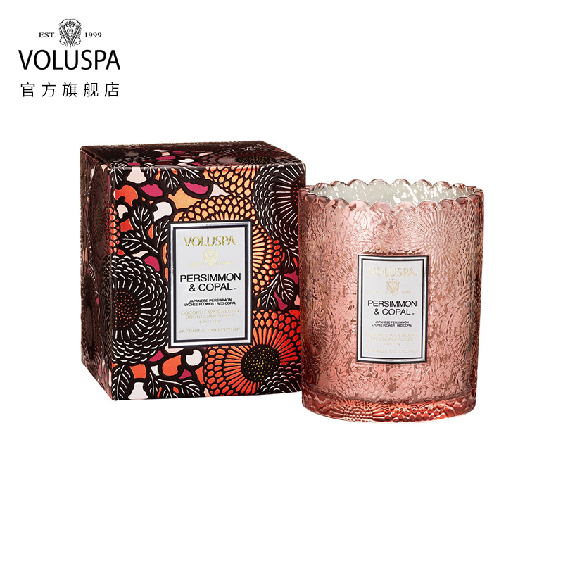 AMERICAN VOLUSPA Scented Candle Starry Sky Cup Lace Embossed Cup Scented Candle Birthday Wedding Gift Gift