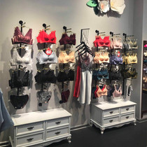 Underwear adhesive hook bra display rack iron inner pants rack upper wall combination lingerie shop wall rack European style