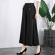 Summer culottes for middle-aged and elderly mothers, wide-leg trousers, summer loose trousers for middle-aged women, thin high-waisted nine-point culottes