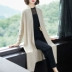 Áo len dệt kim màu nữ 2019 thu đông phong cách thời trang mới khí chất áo len phổ biến áo khoác mid-length - Đan Cardigan Đan Cardigan