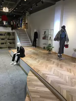 Parquet wood color multi-layer solid wood composite floor household environmental protection herringbone fish bone spelling oak floor heating background wall 15