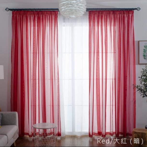 Floor window screen Book room Floating Window Balcony Bedroom Living Room Yarn Curtain short door curtain Breathable Thin Veil Purple Individuality