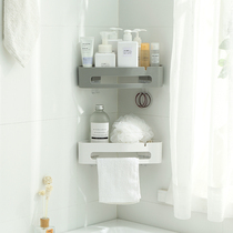Toilet rack wall-mounted bathroom non-punching toilet wall washroom storage tripod