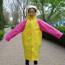 Set up for batch kindergarten Childrens hair advertising raincoat Primary school rain cape Custom Inprint logo Logo Endorsement Bag Type Raincoat