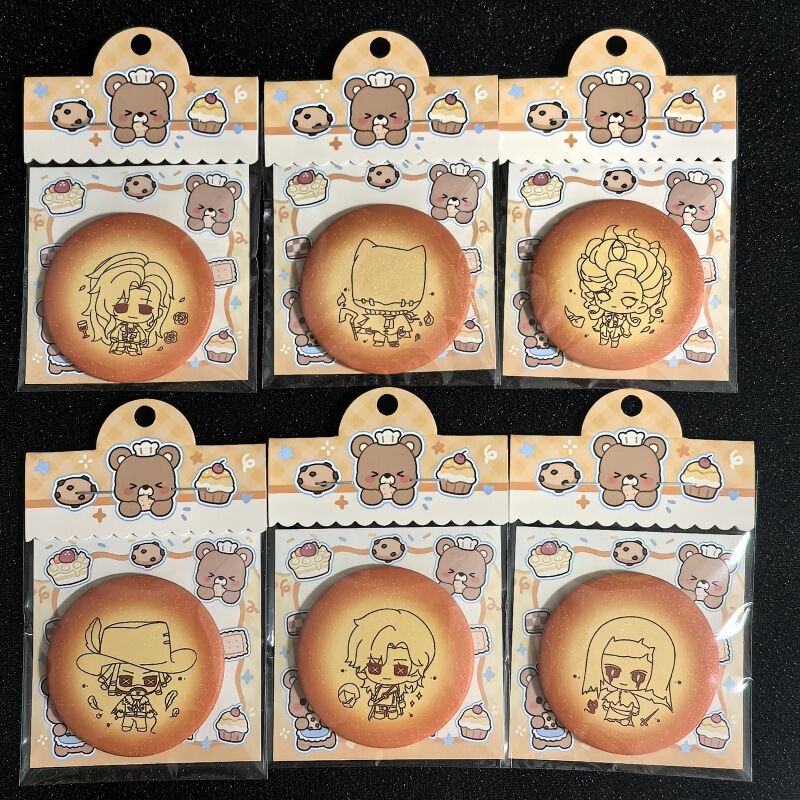 Artist Authorized Fifth Personality Original Fan-Made Cookie Badge Barji Guizi Knight Cowboy Hangover Crybaby Badge