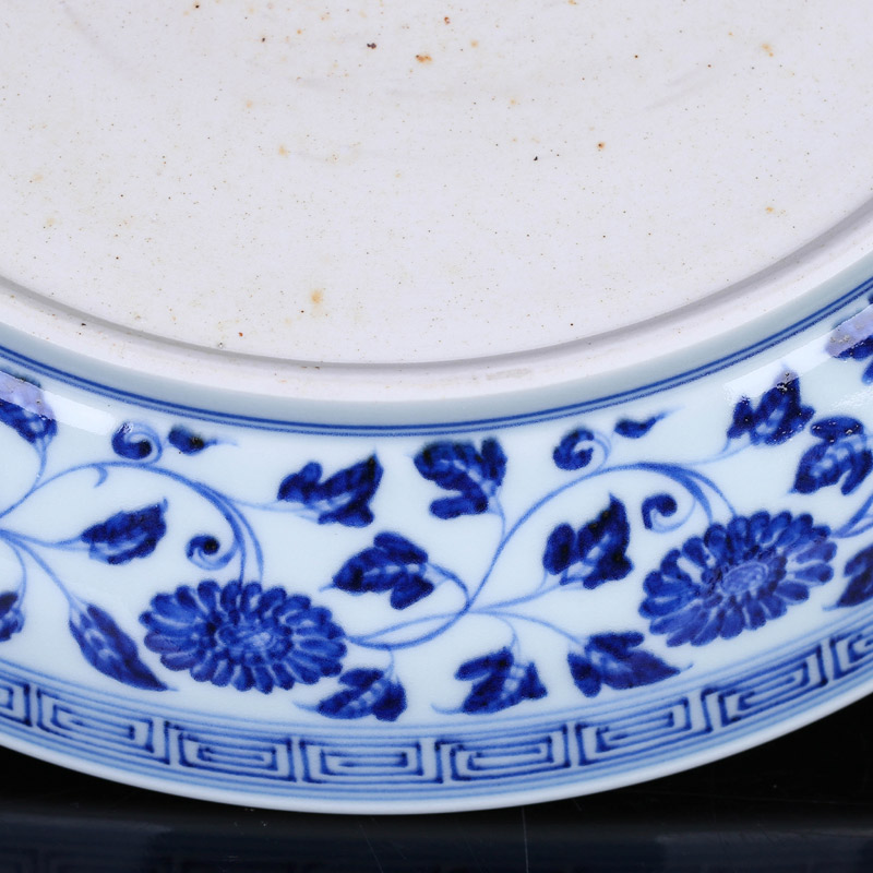 Furnishing articles offered home - cooked hand - made decorative plate of blue and white porcelain in jingdezhen porcelain tableware market checking ceramic fruit bowl