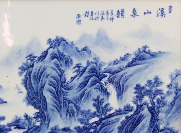 Offered home - cooked in jingdezhen hand - made porcelain plate painting decoration ceramics collection place blue and white porcelain hang
