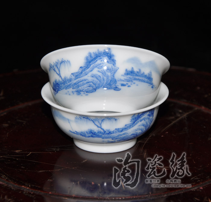 Offered home - cooked teacups hand - made porcelain in jingdezhen porcelain tea set manual sample tea cup kung fu tea bowl